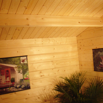 Small Log Cabin Kit Interior Photos