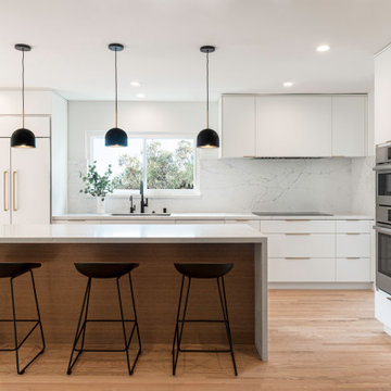 Paneled Subzero Fridge & Freezer