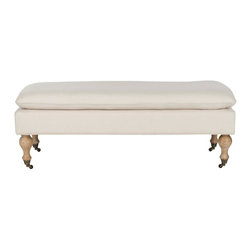 Hampton Cream Bench - Upholstered Benches
