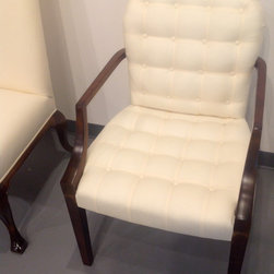 Box tufted arm chair - Armchairs And Accent Chairs