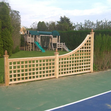 Tennis Court Fence Accents installed in Southampton, NY