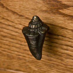 SOLID BRASS CONCH SHELL CABINET KNOB - Cabinet And Drawer Knobs