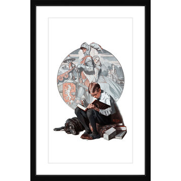 "Age of Romance" Framed Art Print by Norman Rockwell