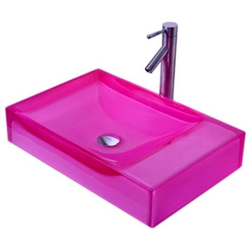 Lima Rectangular Resin Counter Top Sink Colorful Wash Basin
