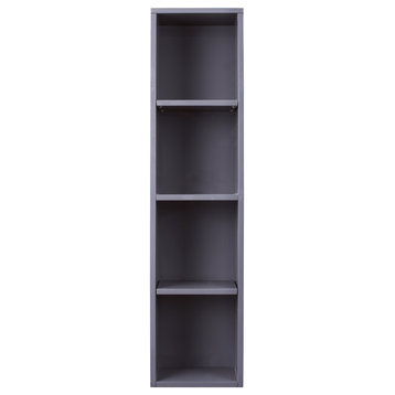 Milan 12" Storage Cabinet (tall), Modern Grey Glossy