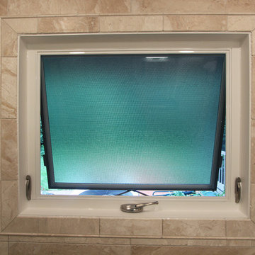 Large Walk In Shower with Window in Shower