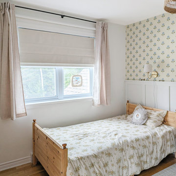 Modern Bedroom Iris Blackout Linen Curtains by FRESHINE