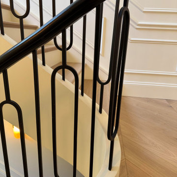 Project #134 | Straight Staircase with Elliptical Stringer
