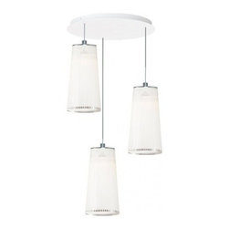 Pablo Mixed Solis 3 Chandelier - Chandeliers