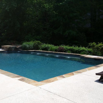 Atlanta Metro Custom Pool Renovations - Tahoe Blue PebbleTec