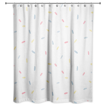 Sprinkle Pattern 71"x74" Shower Curtain