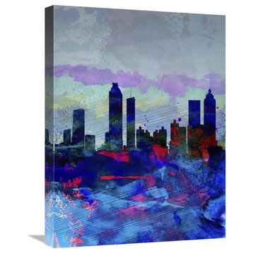 "Atlanta Watercolor Skyline" Fine Art Print