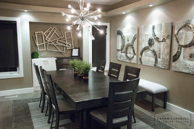 Example of a trendy dining room design in Other