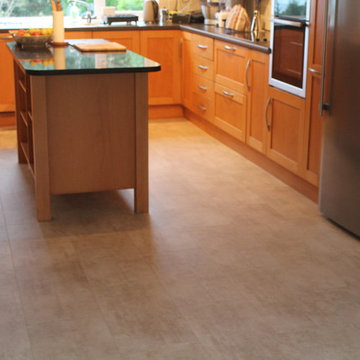 Cream Travertin Pergo Luxury Vinyl tiles