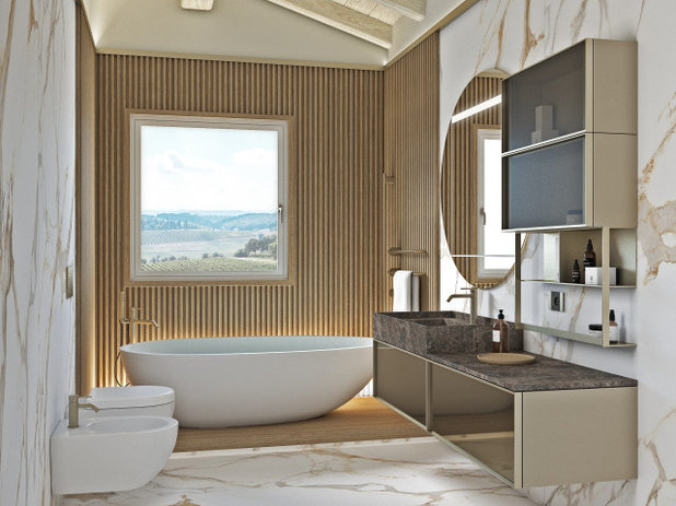 Contemporaneo Stanza da Bagno by Andrea Vertua Architetto