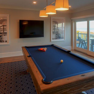 75 Beautiful Game Room With A Wall-Mounted TV Pictures & Ideas | Houzz