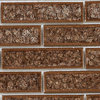 Modket Brown Crackle Glass Brick Joint Mosaic Tile Kitchen Backsplash TDH176MO