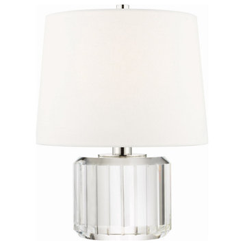 Hague 1 Light Table Lamp, Clear, 10"