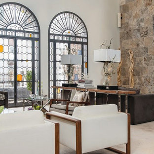 Mediterranean living room in Dallas.