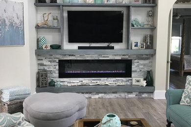 Inspiration for a transitional living room remodel in Jacksonville