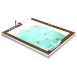 Fontana Showers - Fontana Conway Minimalist Style Modern Whirlpool Water Massage Bathtub - Fontana Conway Minimalist Style Modern Whirlpool Water Massage Bathtub
