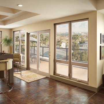 Tuscany Series awning windows with picture above balcony