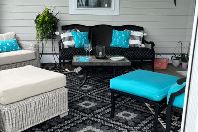 Inspiration for a coastal porch remodel in Other