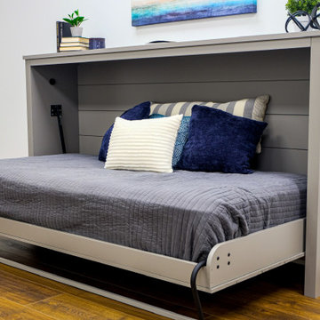 Custom Built Horizontal Twin Size Murphy Bed Cabinet