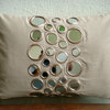 Beige Cotton Canvas 12"x20" Mirror Decorative Pillows Cover, Mirror Light