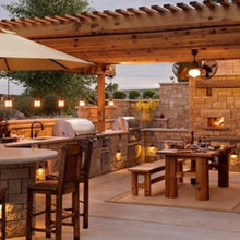 outdoor kitchen