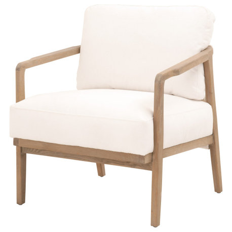 Harbor Club Chair LiveSmart Peyton-Pearl, White Rope, Smoke Gray Oak