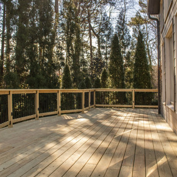 Deck Build Using Pressure Treated Pine with Timbertech Deck Lighting