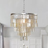 Farmhouse 3-Light Chandelier with Shell Pieces