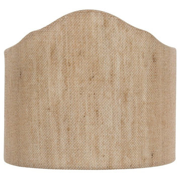 Natural Beige Linen Wall Sconce Shield Clip on Half Lampshade, Beige