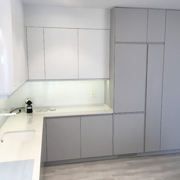 Cocina de diseño en un Loft de Madrid