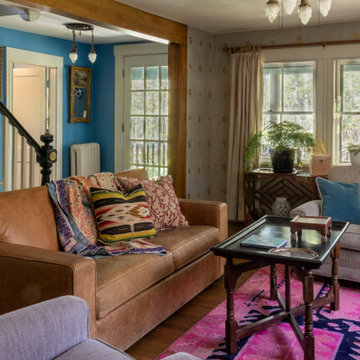 Artists' Farm House Color-filled Living Room