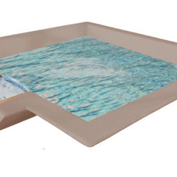 Peninsula Concrete Scupper Bowl - Outdoor Fountains And Ponds