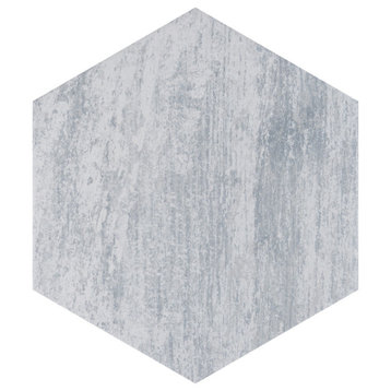 Cassis Hex White Porcelain Floor and Wall Tile