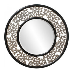 www.essentialsinside.com: harvest round framed wall mirror - Wall Mirrors