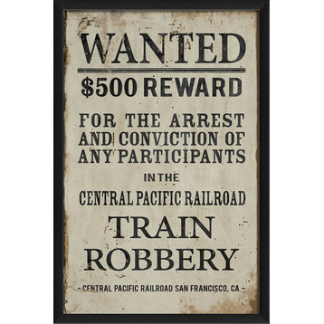 Wanted for Train Robbery Print