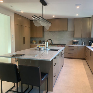 Stained White Oak Kitchen