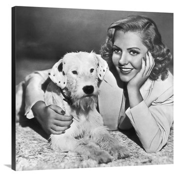 "Jean Arthur" Stretched Canvas Giclee by Hollywood Photo Archive, 36x36"
