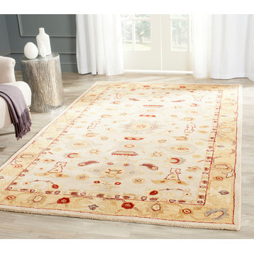 Safavieh Anatolia Collection AN543 Rug, Ivory/Gold, 6' Square