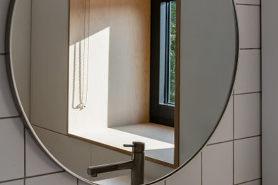 Contemporary bathroom in Cambridgeshire.