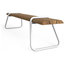 Clipboard Bench, White, Cumaru Wood, Garden Furniture
