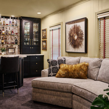 Garage turned Bourbon Lounge