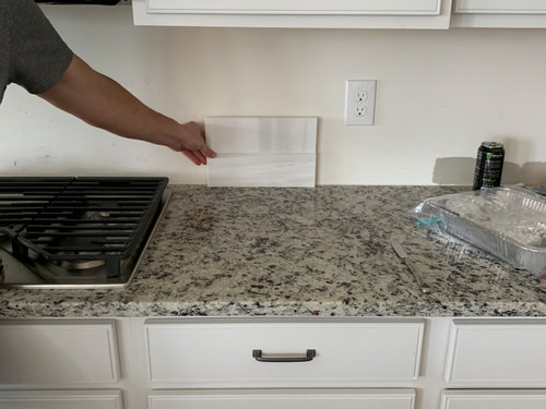 Ok To Combine Marble Backsplash With, How To Match Granite Countertops Backsplash And Countertop
