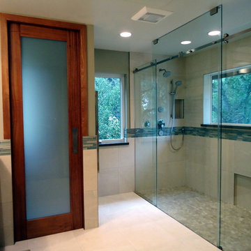 Contemporary Mahogany Bath