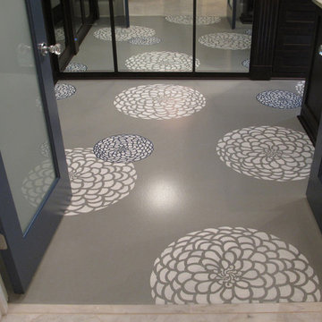 Behind Closed Doors: Painted Floors, Stencil Design