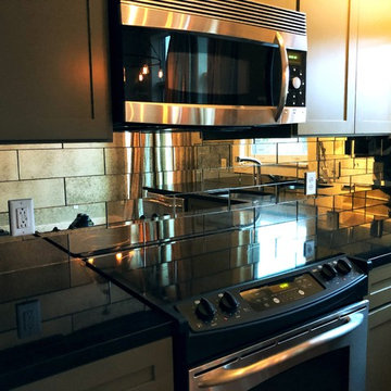 Mirror Tile Backsplash